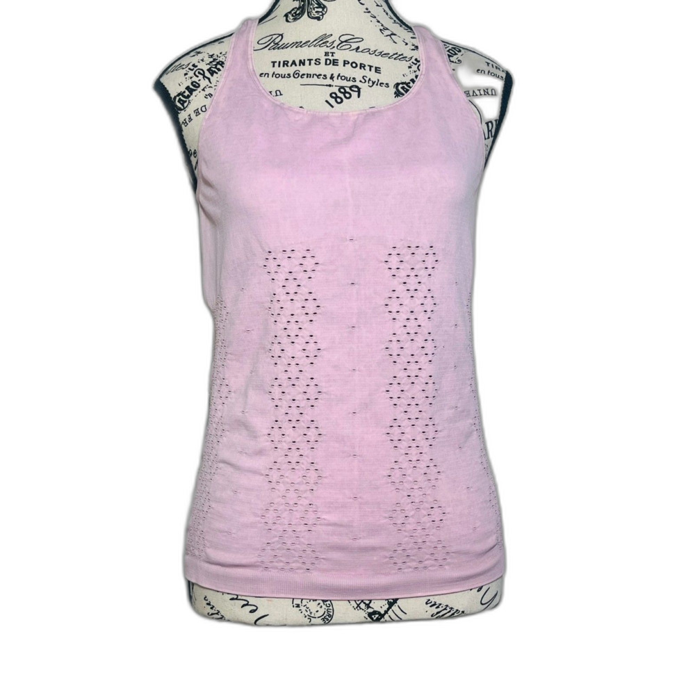 FP Movement Free People Venus Cutout Pink Seamless Tank M/L READ